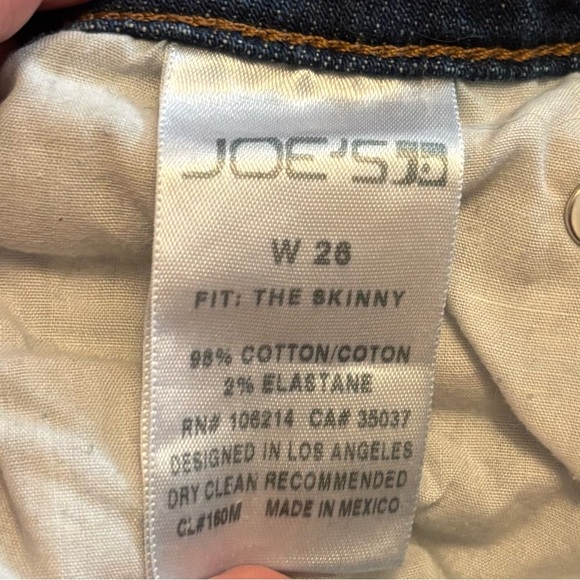Joe's Jeans Classic “The Skinny” Blue Jeans - Picture 5 of 6